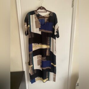 Babaton (Aritzia) 2010s v-neck midi-dress